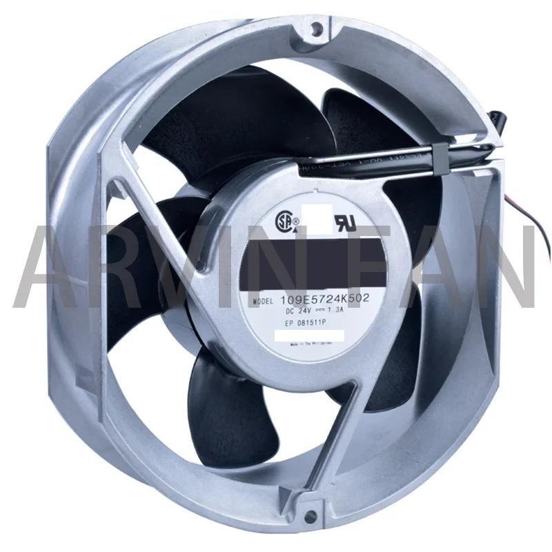 

COOLING REVOLUTION 109E5724K502 17251 172x150x52mm 24V 1.30A Double Ball Strong Wind Volume Dc Cooling Fan