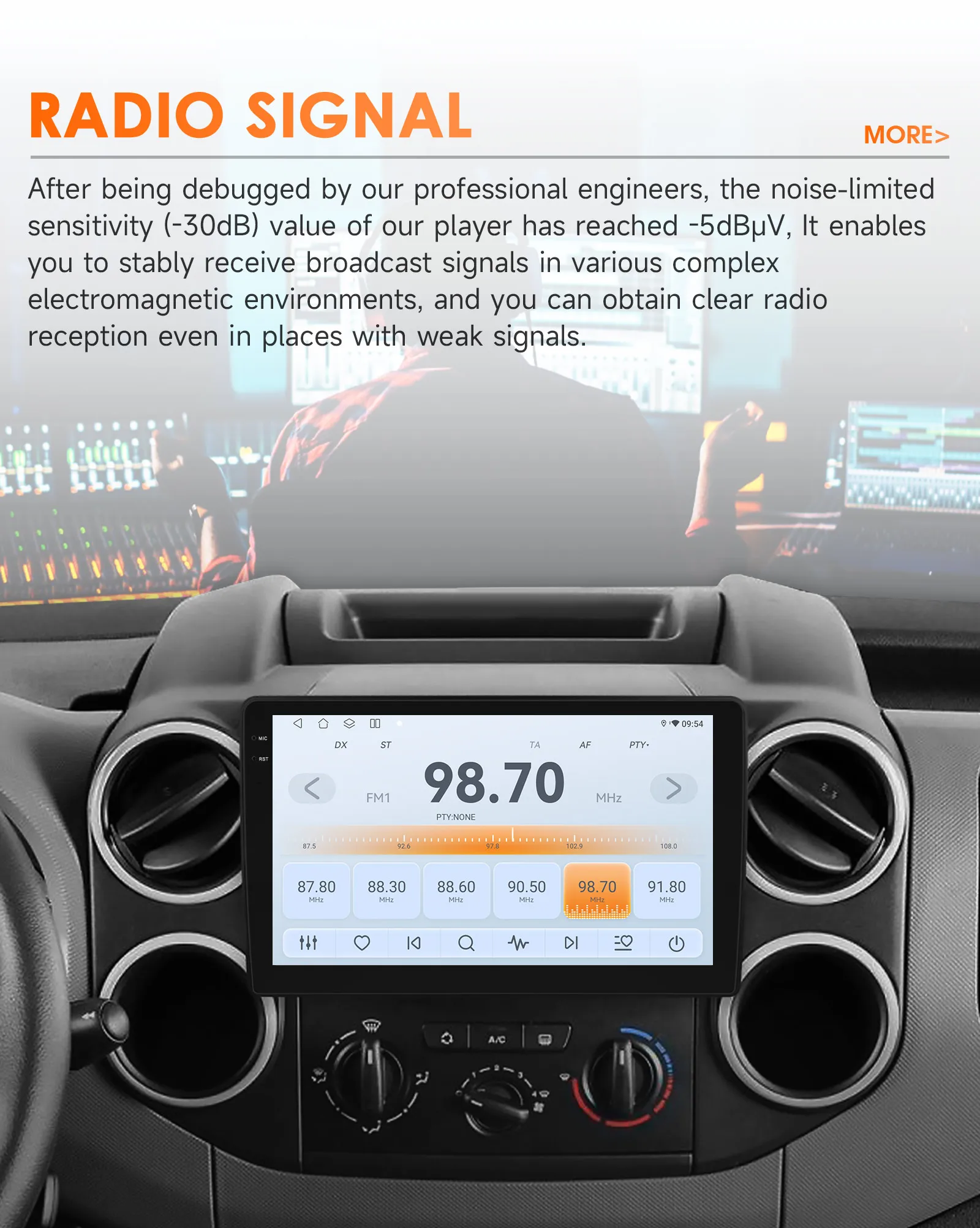 9" Hizpo 2Din Android Auto Car Radio for Citroen Berlingo B9 Peugeot Partner 2008 - 2019 Snapdragon 6115 BT 4G RDS DSP GPS Navi