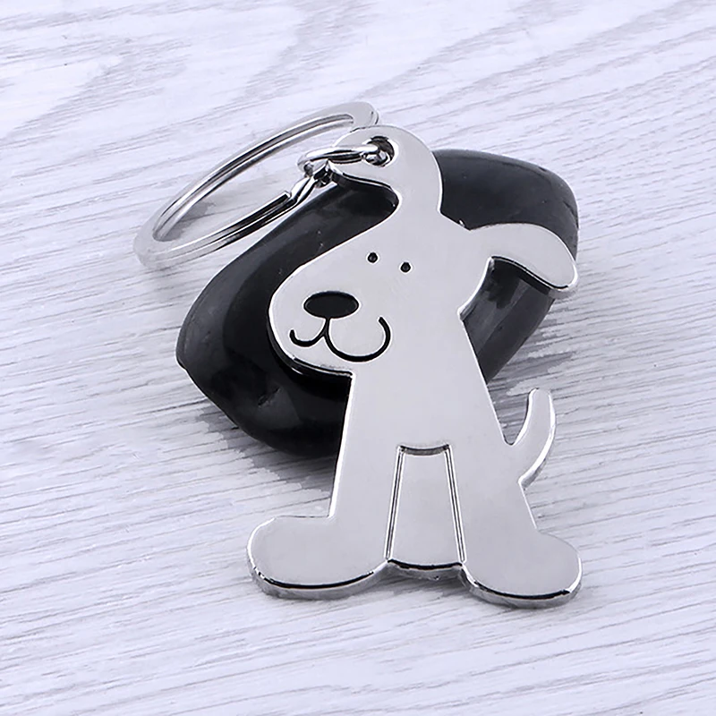 

Creative Cartoon Cat Dog Metal Keychain Cute Animal Key Ring Charms Pet Lovers Souvenir Bag Pendant Ornaments Accessories