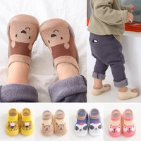 Cute Animal Pattern Toddler Shoes Newborn Baby Boys Girls Soft Soled Breathable First Walkers Skin-friendly Floor Socks 1