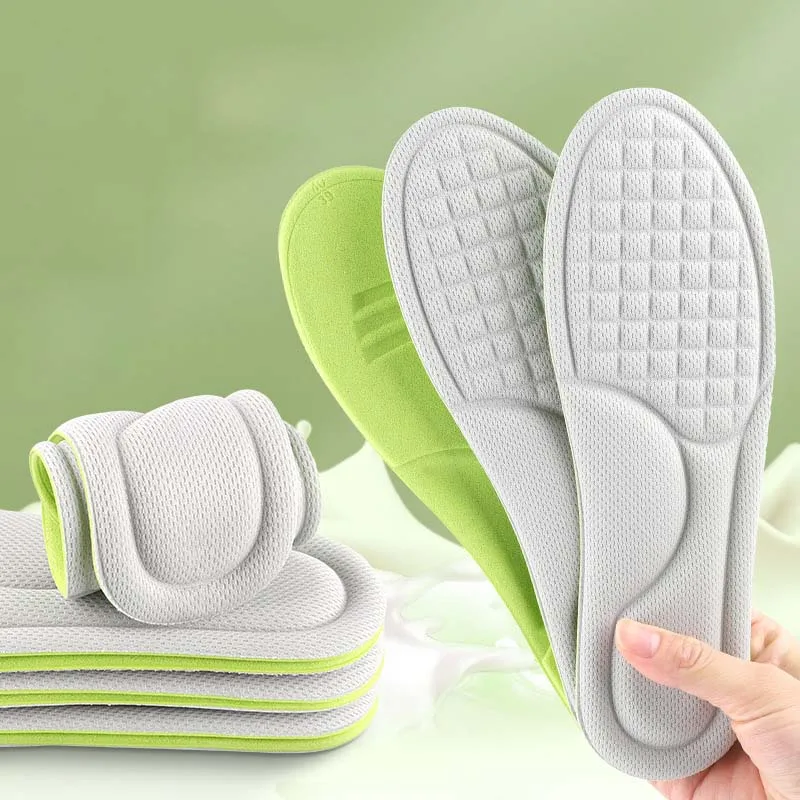 

4D Memory Foam Insoles for Women Men Soft Foot Support Shoe Pads Sport Insole Feet Care Insert Cushion Orthopedic Shoes