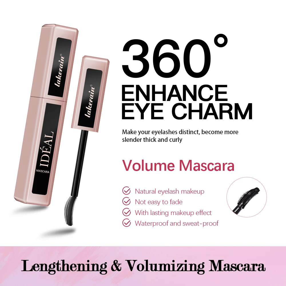 Verlängernde und voluminöse Wimperntusche für einen fächerförmigen Make-up-Effekt. Langanhaltend, klumpenfrei. Geeignet für alle Hauttöne._voghion.com