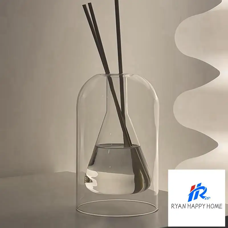 2X Storage Diffuser Bottles Aromatherapy Diffuser Bottle Modern Glass Bottle Essential Oil Organizers,B
