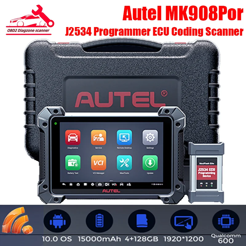 Autel-オンラインプログラミングコード,自動車診断スキャナー,mk908p ii,j2534 ecu,OBD2,mk908proのアップグレード  AliExpress