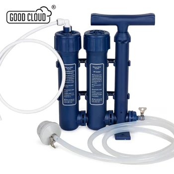 เครื่องกรองน้ำแบบพกพาเกรดทหาร ปั๊มแรงดันมือ ชุดอุปกรณ์ฉุกเฉินสำหรับการเอาชีวิตรอดในป่า ยานพาหนะ  ไหลเร็ว 1.5 ลิตร/นาที ปราศจากสาร BPA 1