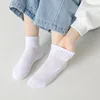 5 Pairs/Lot Summer New Children Cotton Socks Fashion Mesh Black White Gray For 1-12 Years Kids Teen Student Baby Girl Boy Socks 4