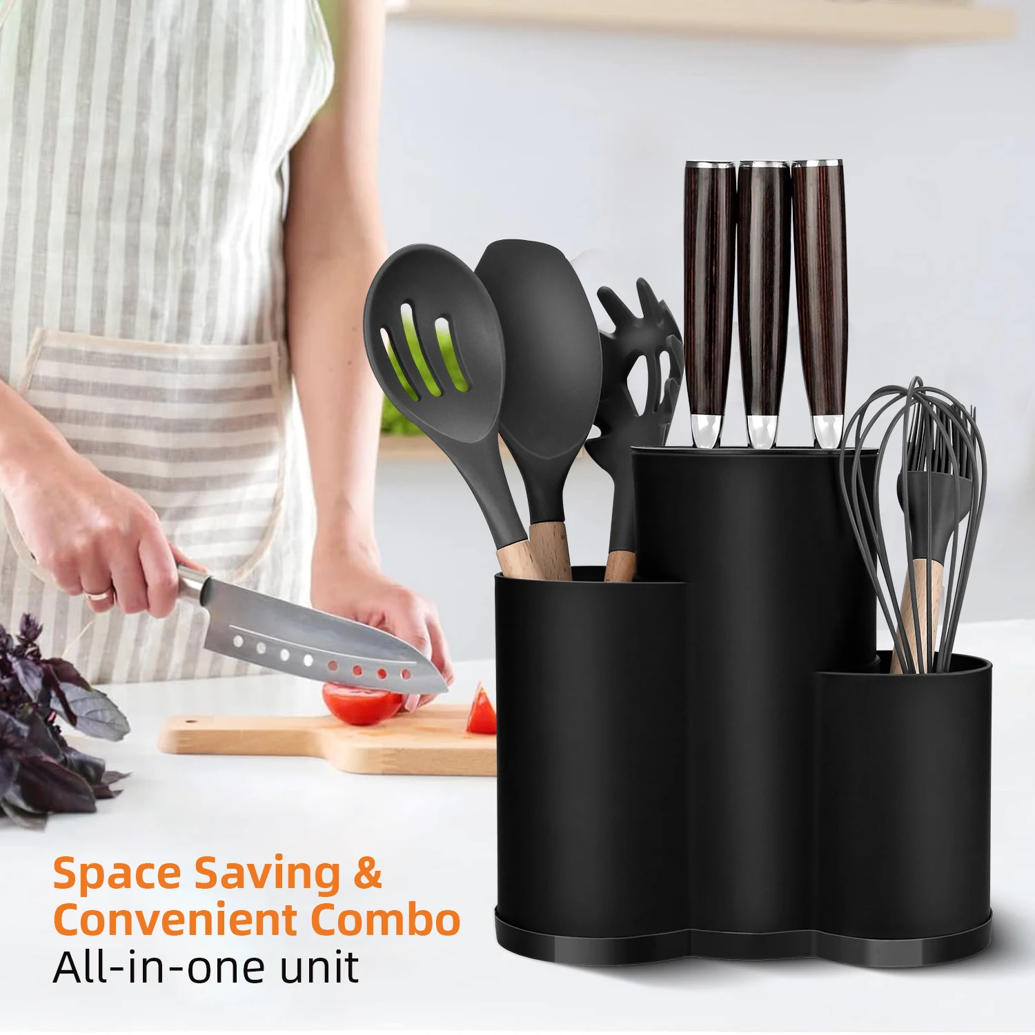 Knife Holder Multi-purpose Kitchen Utensils Cutlery Storage