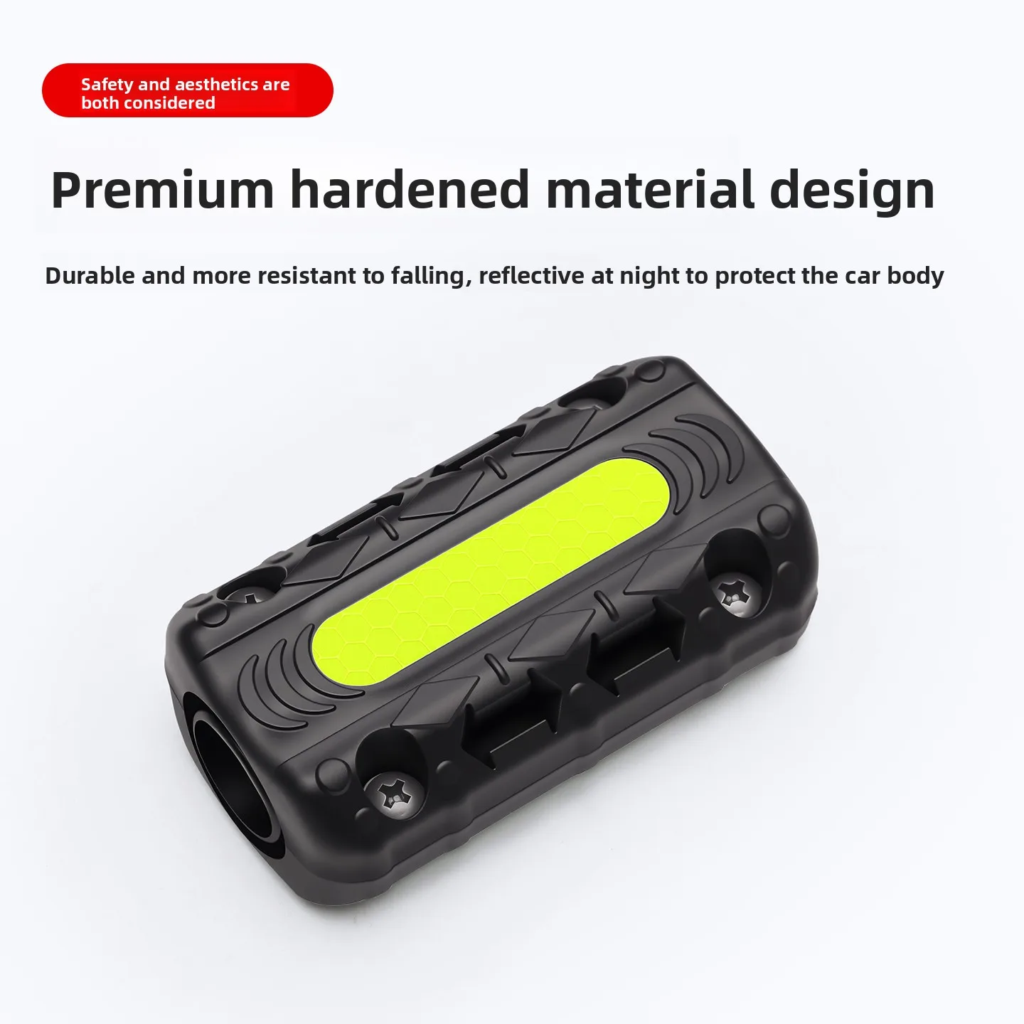 1PC/2pcs 오토바이 충돌 방지 접착 보호 바 반사 경고 테이프가 있는 충돌 방지 접착제 긁힘 방지 테이프