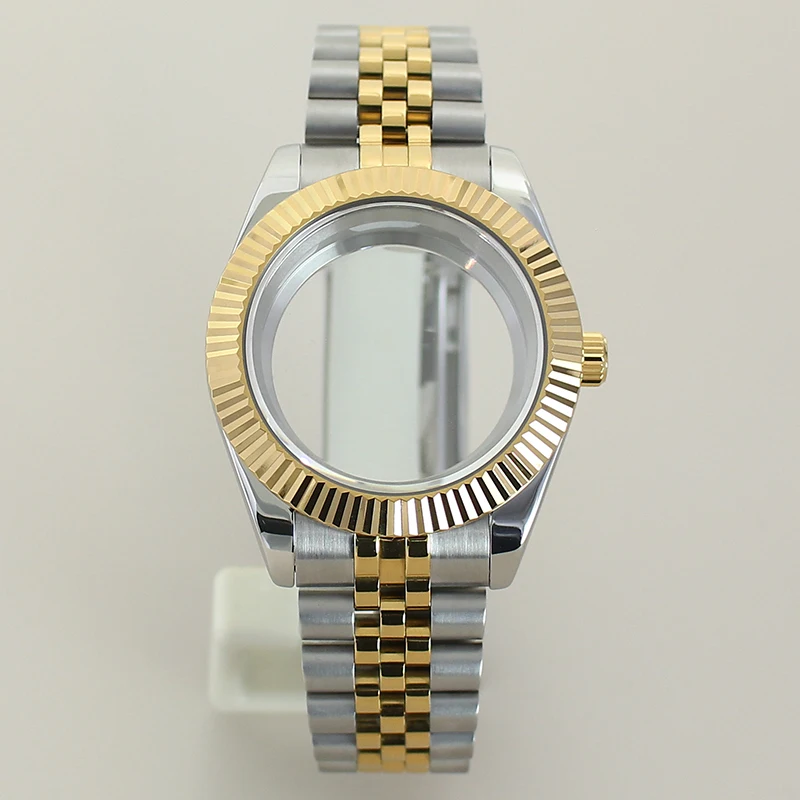 39mm 36mm Fluted Watch Case Jubilee For Seiko NH35 NH36 NH38 NH34 Miyota8215