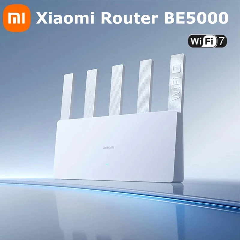 Xiaomi router be5000 2 5g wifi 7 5011mbps network port 512mb memory 2 4