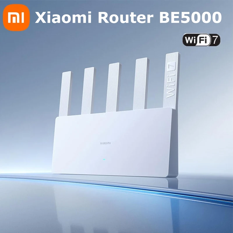  Xiaomi Router BE5000 2.5G WiFi 7 5011Mbps  Network Port 512MB Memory 2.4/5GHz Dual Broadband Access Network Security Protection 