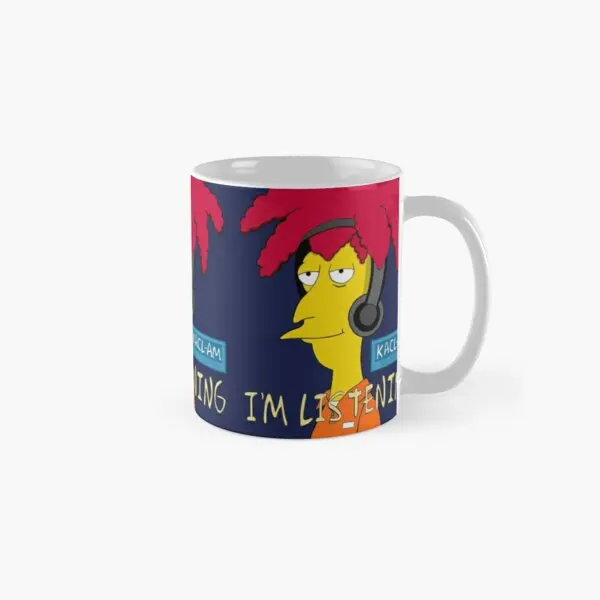 

Im Listening Classic Mug Drinkware Cup Gifts Tea Printed Simple Design Handle Round Image Photo Coffee Picture