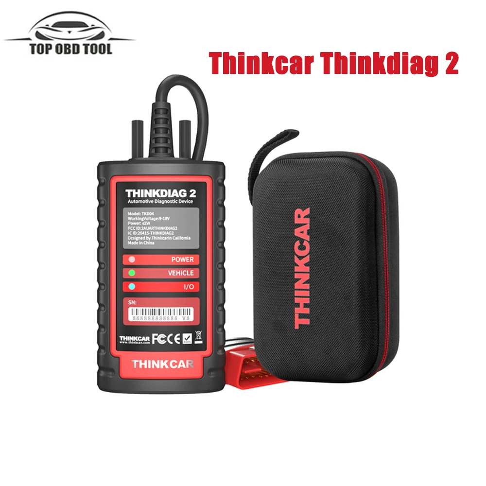 

ThinkCar ThinkDiag 2 All System OBD2 Car Diagnostic Tool 1 Year Free Update Support ECU Coding Active Test Bidirectional Control