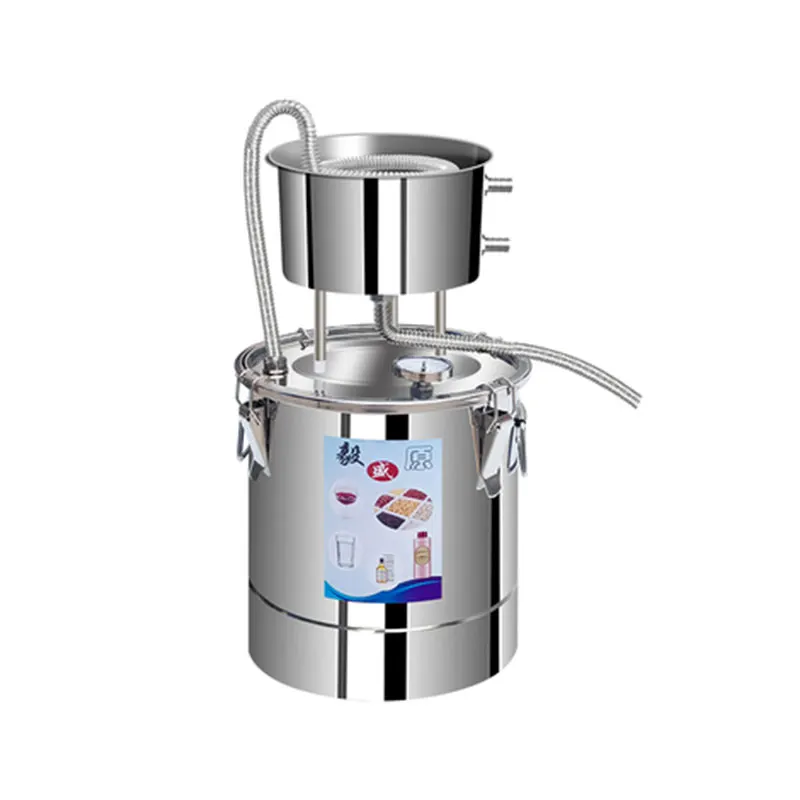 10L DIY Moonshine Still Distiller With Circulating Pump Wine Brandy Essential Oil Brewing Kit Whisky Distillery stainless steel distiller