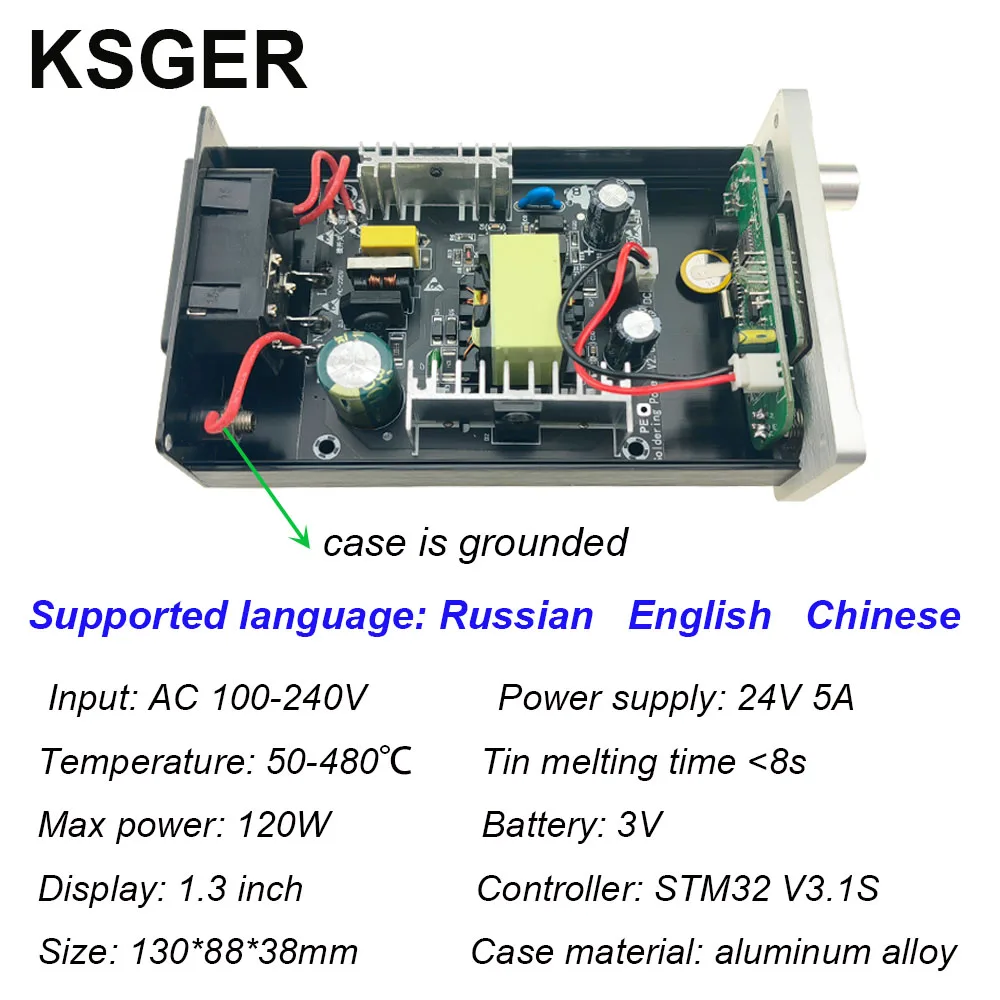 Soldering Iron KSGER T12 Soldering Iron Station STM32 V3.1S OLED DIY Aluminum Alloy FX9501 Handle Electric Tools Holder Auto-sleep Quick Heat