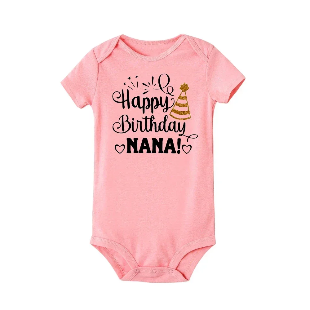 Happy 1st Birthday As My Mummy Newborn Bodysuit Baby Short Sleeve Clothes Girls Boys Romper Toddler Mom Birthday Outfits Gifts 5
