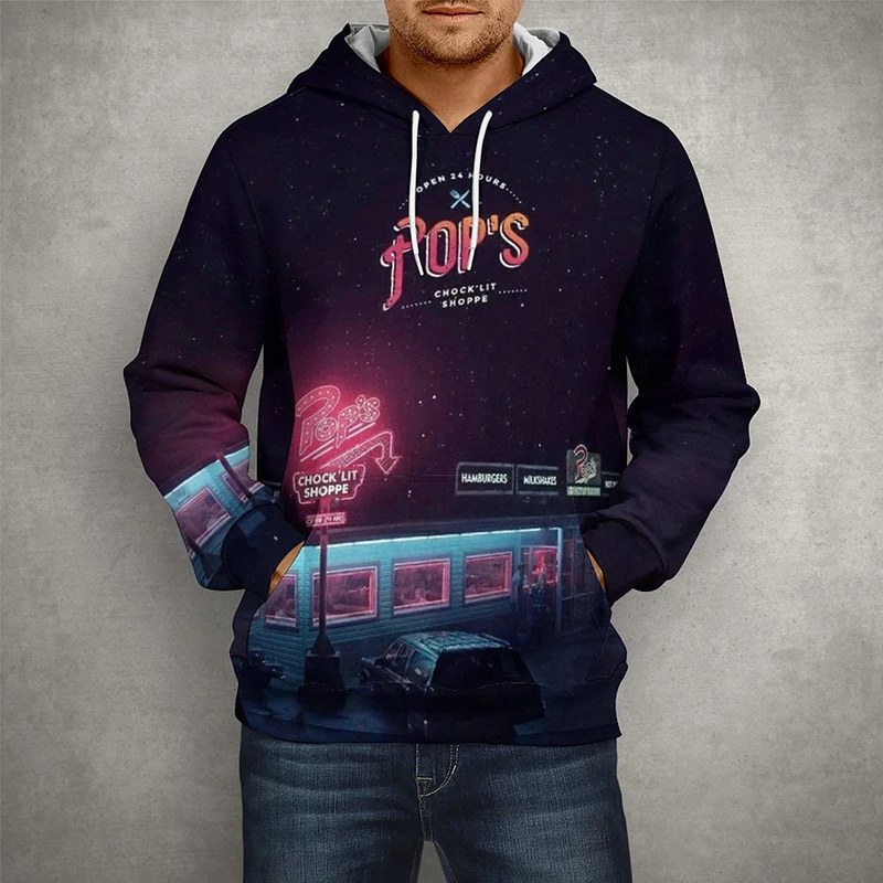 

2022 Spring TV Drama Riverdale 3D Print Fashion Hoodies Men Women Casual Long Sleeve Cool Streetwear Tops Sweatshirts Cool