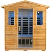 Infrared Sauna, Far & Mid - Infrared Sauna, Withstand Temp -5℉-104℉, Outdoor Indoor Wooden Sauna Room for Home-13 Low EMF Boards 1