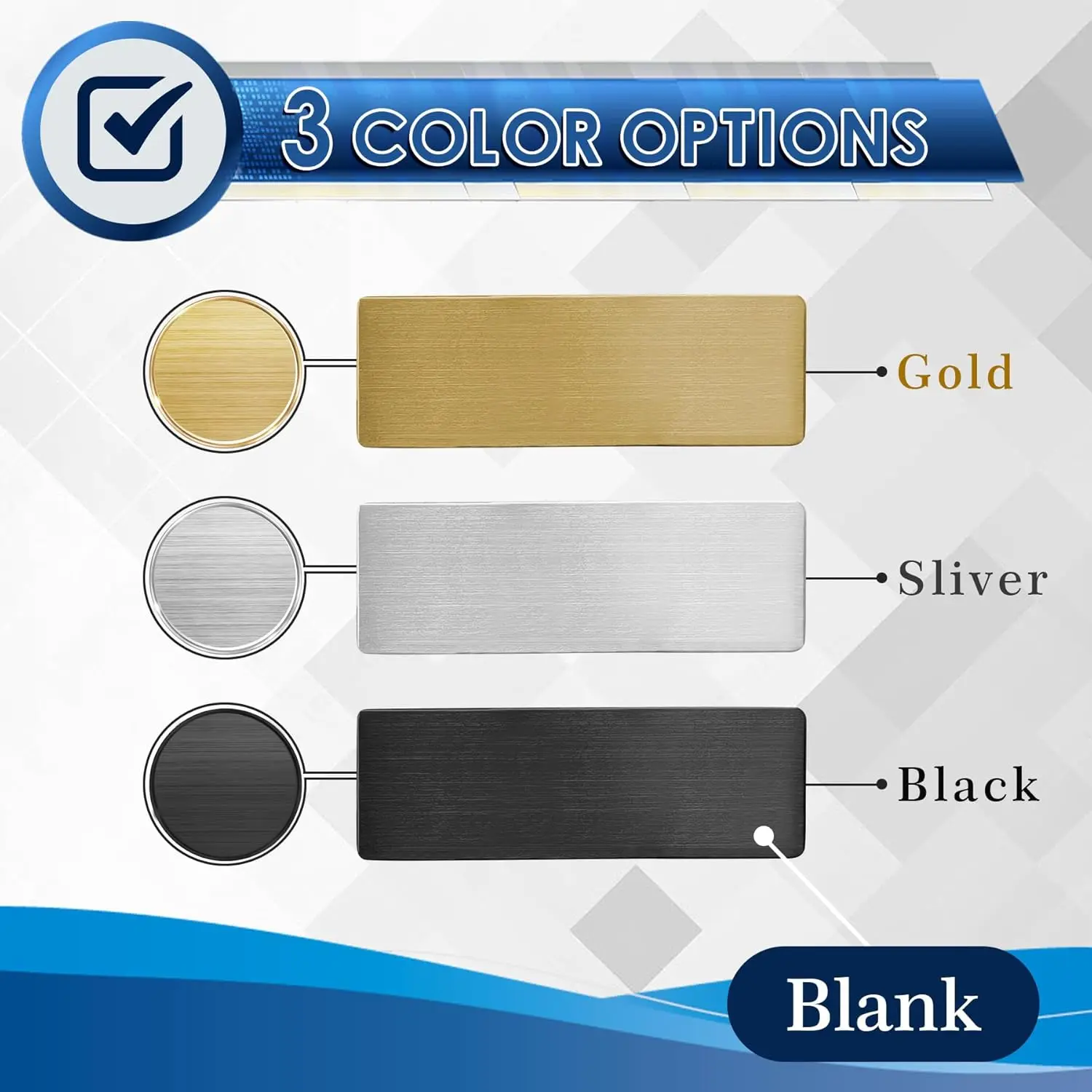 Vista ravvicinata di una targhetta identificativa in acciaio inox incisa