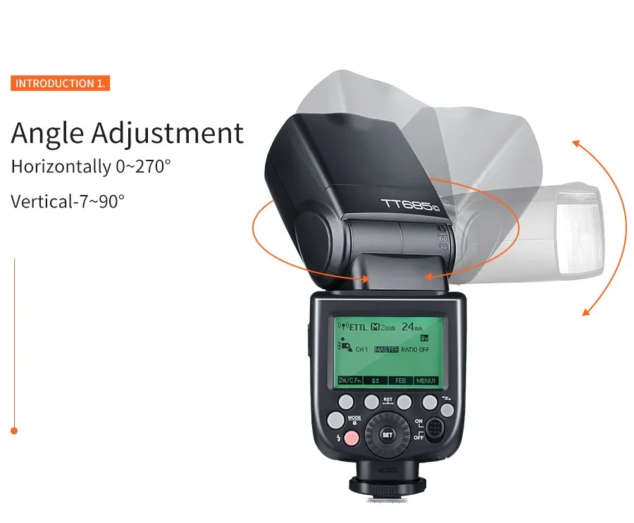 Godox TT685 TT685C TT685N TT685S TT685F TT685O TTL HSS Camera Flash Speedlite fo