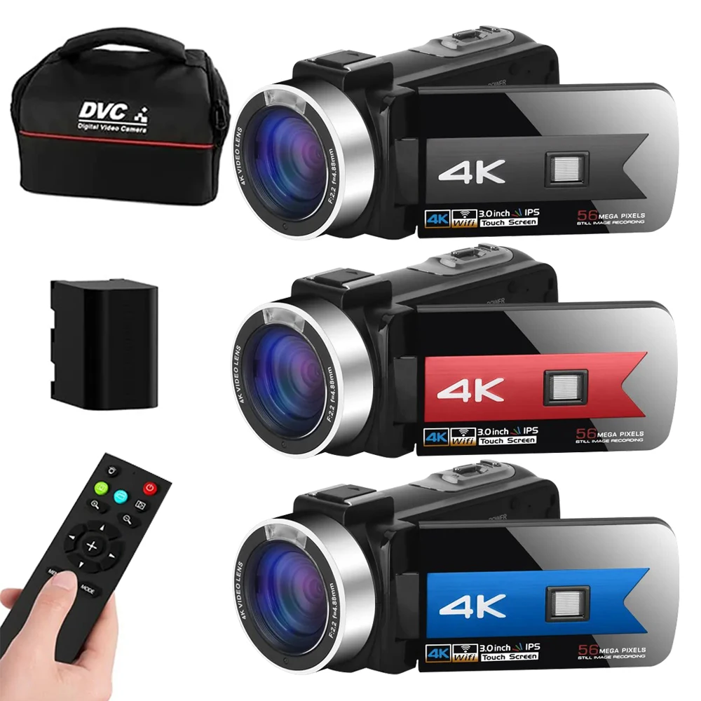 

Оригинальная видеокамера K1 YouTube 4K, видеокамера, 56 МП, ночное видение, Ultra HD, видеокамеры для фотосъемки, профессиональная камера, бесплатная доставка