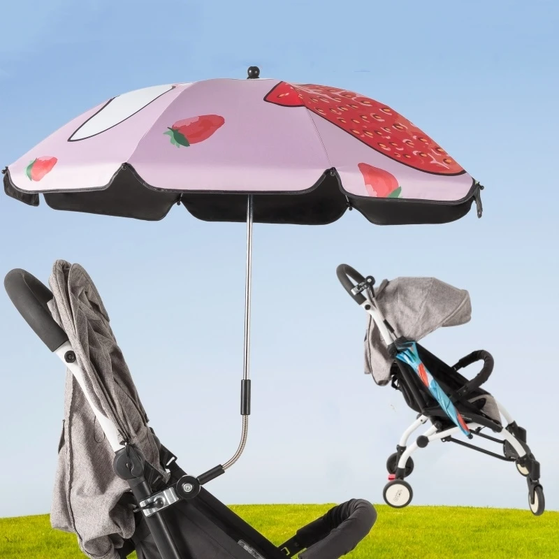 Sun Umbrella for Baby Stroller Universal Clamp 360 Adjustable Parm Sun
