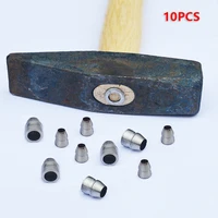 10pcs Safety Round Handle Wedges Steel Hammer Handle Splitting Wedge Set For Axe Claw Hammer Steel For Carpentry Maintenance 1