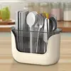 Kitchen Spoon Chopstick Storage Silverware Drying Drain Basket Cutlery Holder 3 Compartment Flatware Caddy Kitchen Accessories 1