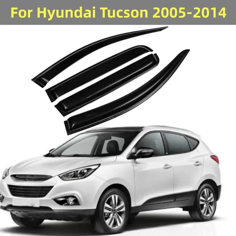 

For Hyundai Tucson 2005-2014 Car Styling Window Visor Sun Rain Deflector Guard Awnings Shelter Trim Exterior Accessories