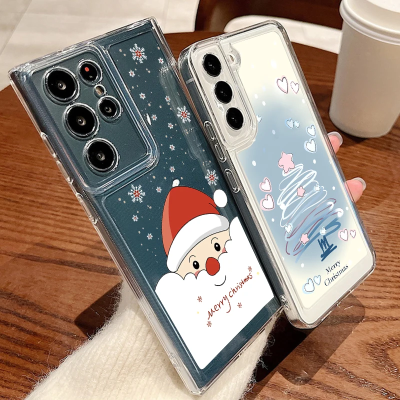 Festive Christmas Tree Print Soft Phone Case Cover