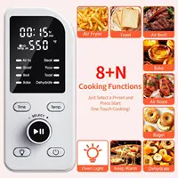 19QT Digital 8-in-1 Air Fryer Toaster Oven, 550°F Flavor-Lock Tech, Flip Up & Away Capability, 40+ Recipes, Airfryer Countertop 2