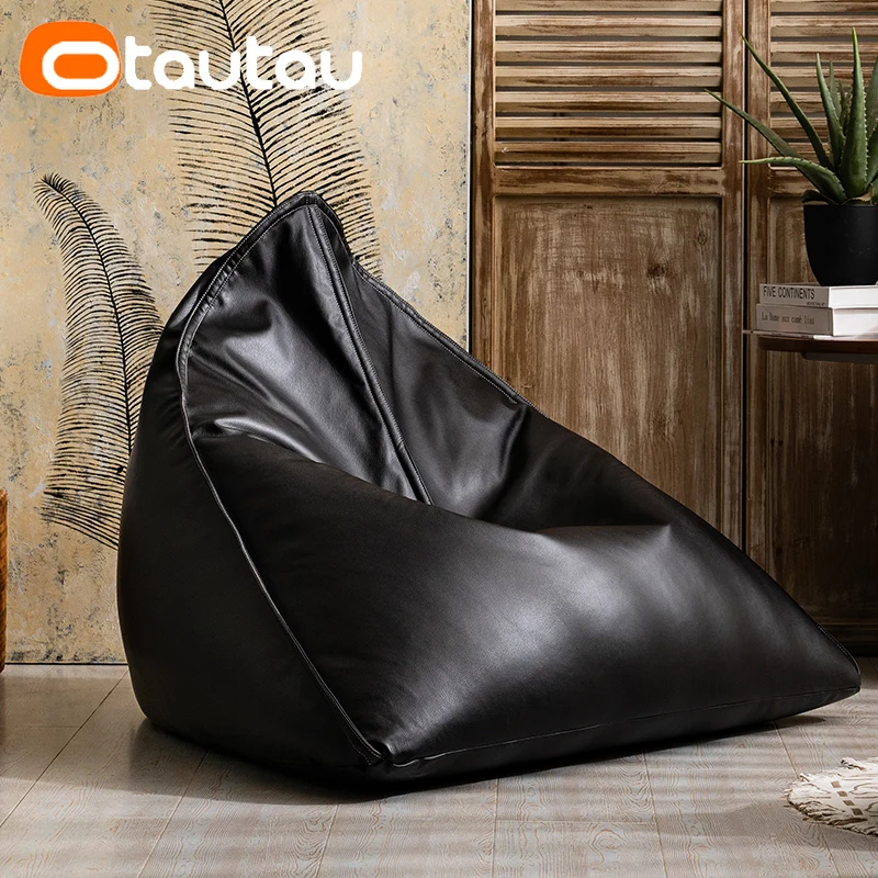 OTAUTAU Comfy Lazy Bean Bag Pouf Cover Without Filler Outdoor Waterproof  Beanbag Pouf Ottoman Salon Couch Sac Furniture SF125 - AliExpress