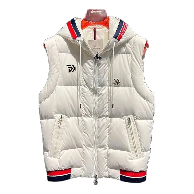 

명품웨웨어 남남남남высококачественная Мужская одежда для гольфа 2023 Зимние новые куртки для мужчин одежда для гольфа с капюшоном 90 белый пуховик