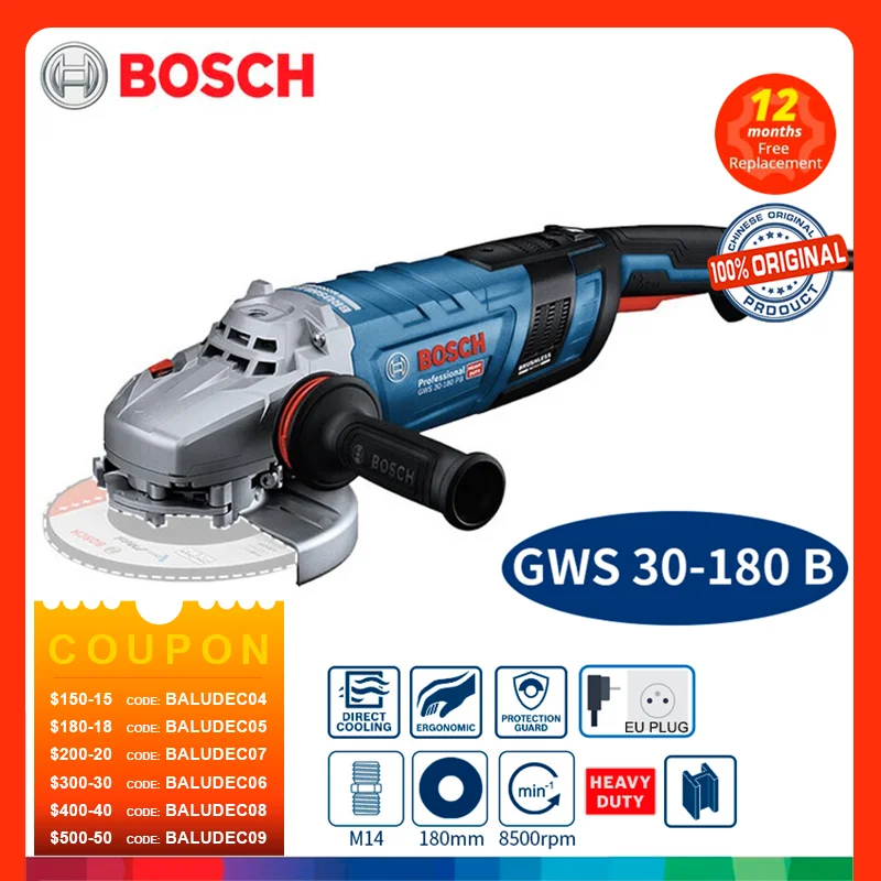 Bosch Angle Grinder Gws 30230 B Gws 24180 Professional 180mm 230mm