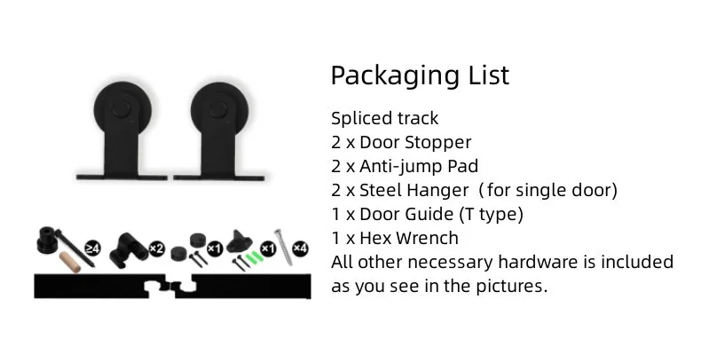 Kit Hardware porta celeiro