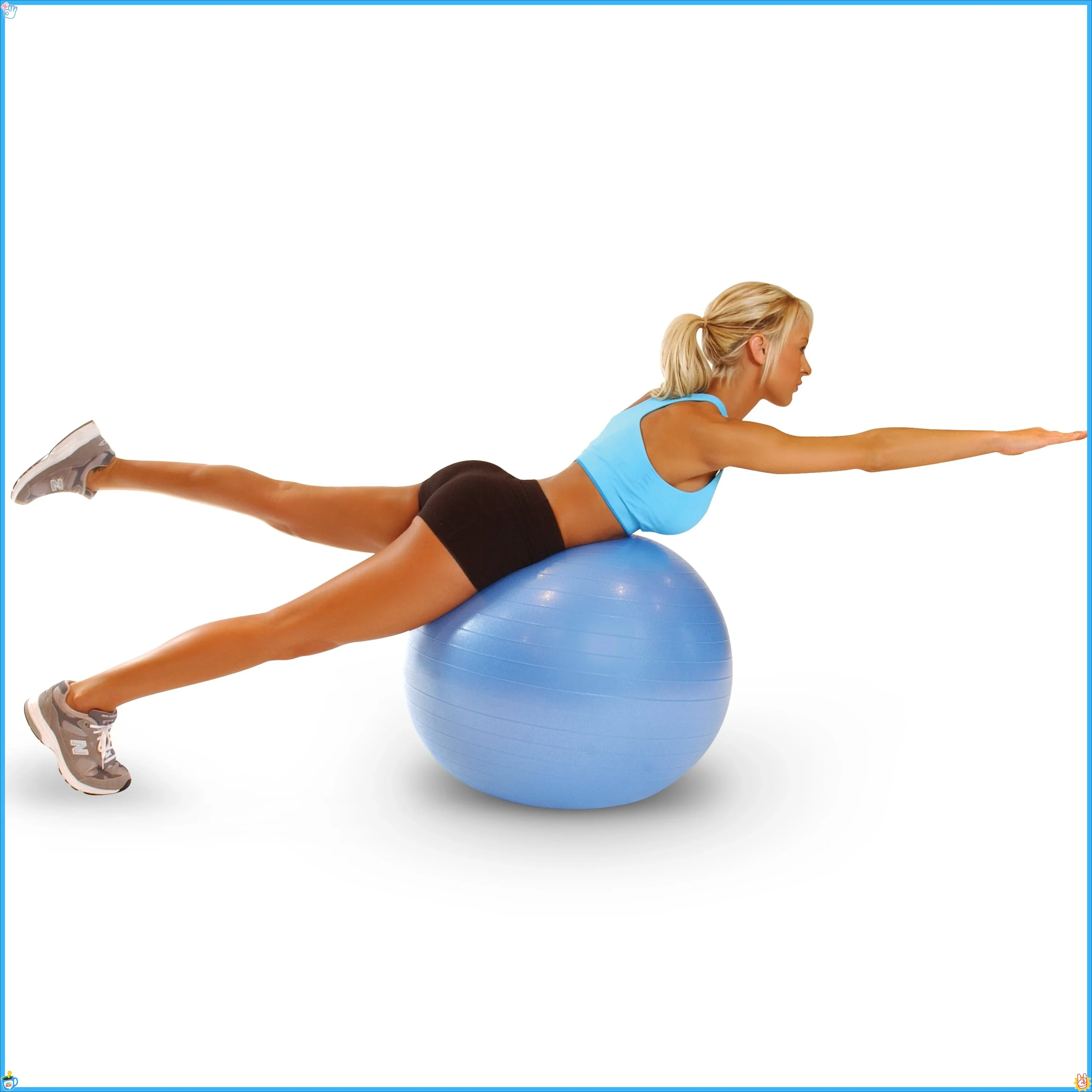 65cm Stability Yoga Ball 4