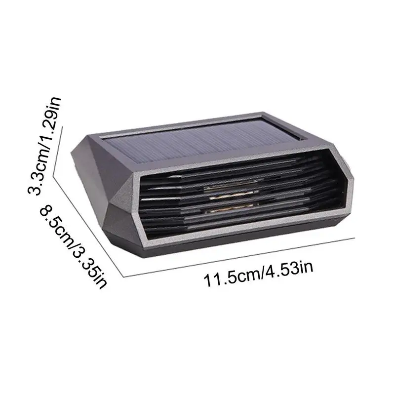 Solar Car Air Purifier Solar Power Small Air Cleaner With Number Plate USB Dual Charging Small Air Purifier That Removes Odors