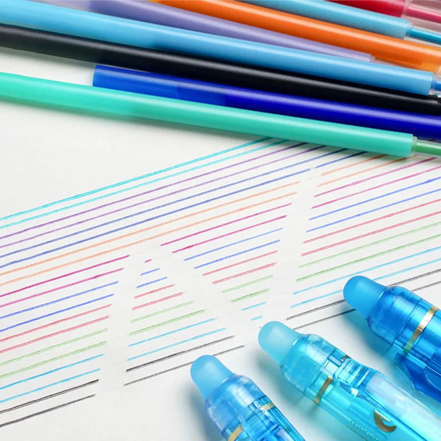 10pcs color Erasable Retractable Ballpoint Pen Set with Refills 0.5mm Extra Fine Point mooth Writing Perfect for School Supplies
