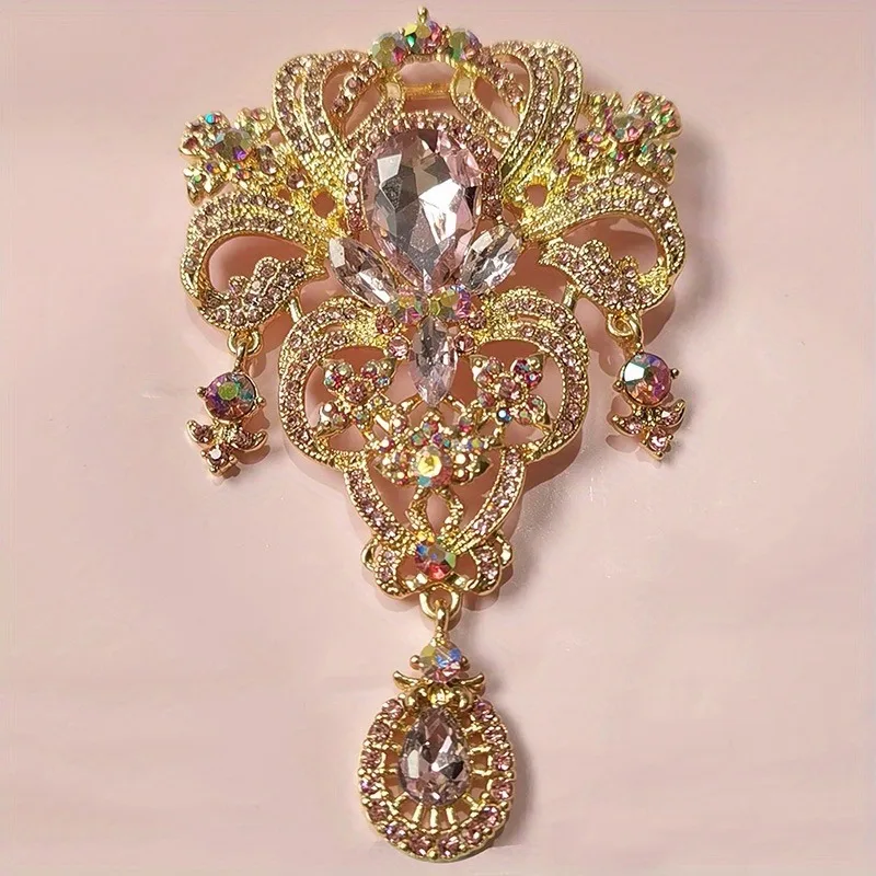 Bijoux - Broche - Lot de 2 - Décor floral - Corne et Biscuit