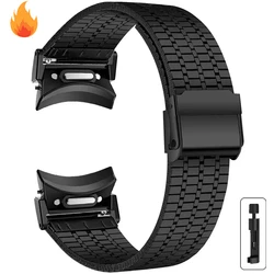Premium Stainless Steel Strap - Elegant Metal Bracelet - 6Classic 43mm 47mm (Black - T)