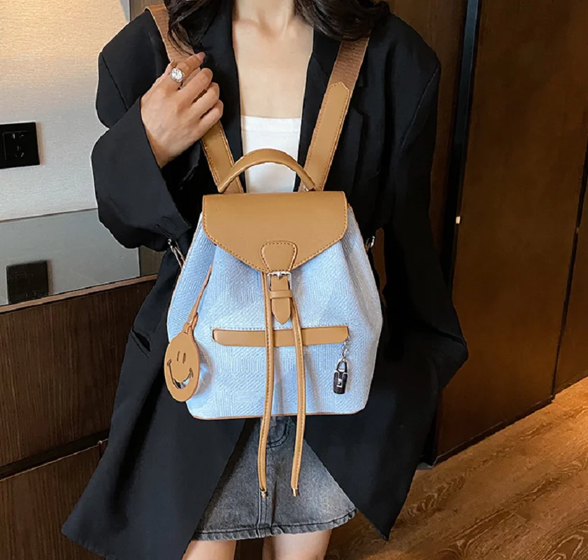 

Women's Fashion Travel Backpack Luxury Soft Leather Designer Shoulder Bags Large Capacity School Bags for Teenage Girls Totes