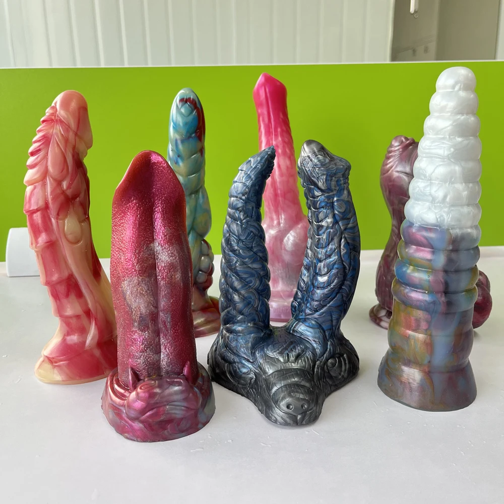 FAAK Limited Edition Silicone Fantasy Dildos Diy Color Anal Plug Sex Toys For Women Men Only 1 Pcs For Each