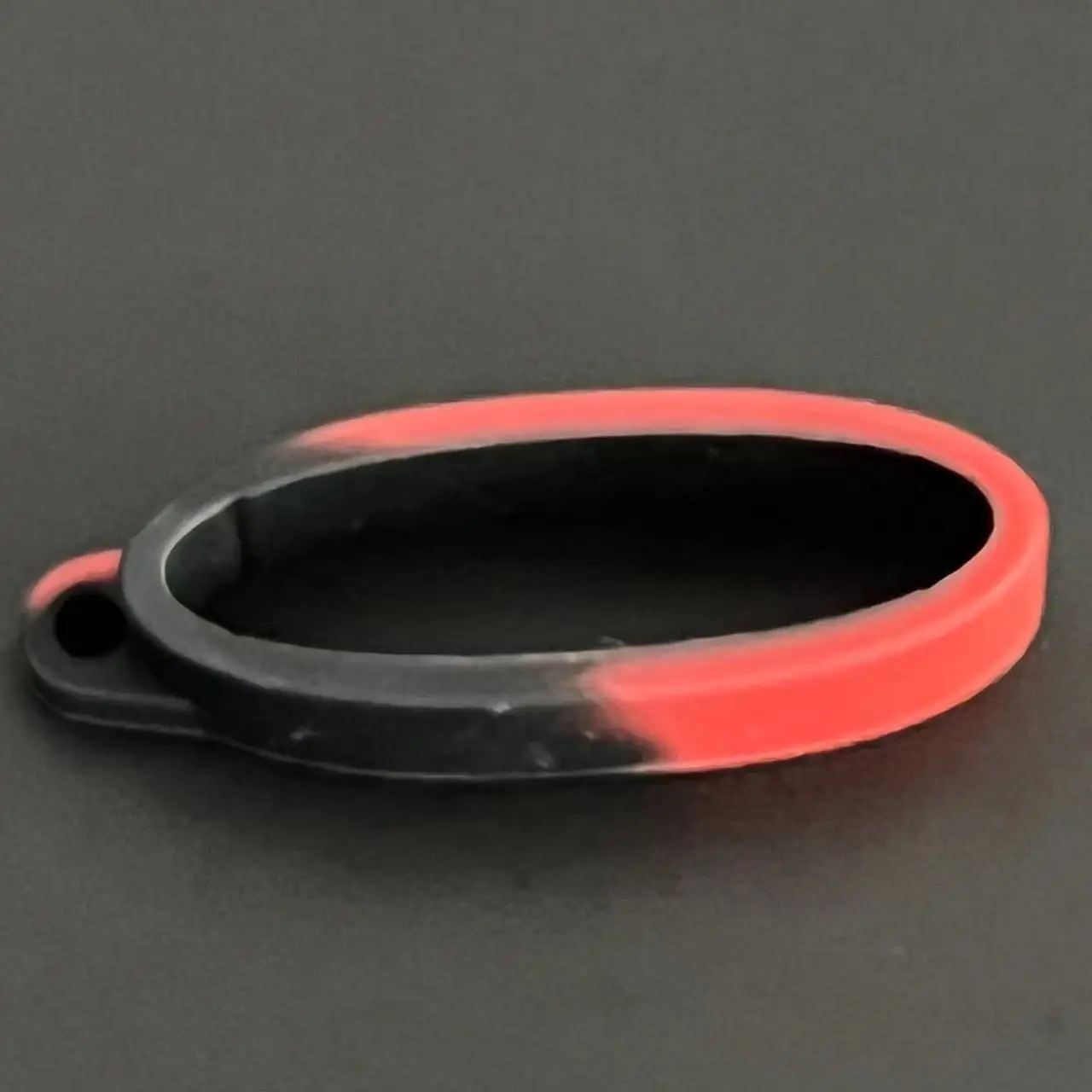 Silicone Ring Lanyard Band with Hanging Loop and Keychain Rubber Decoration