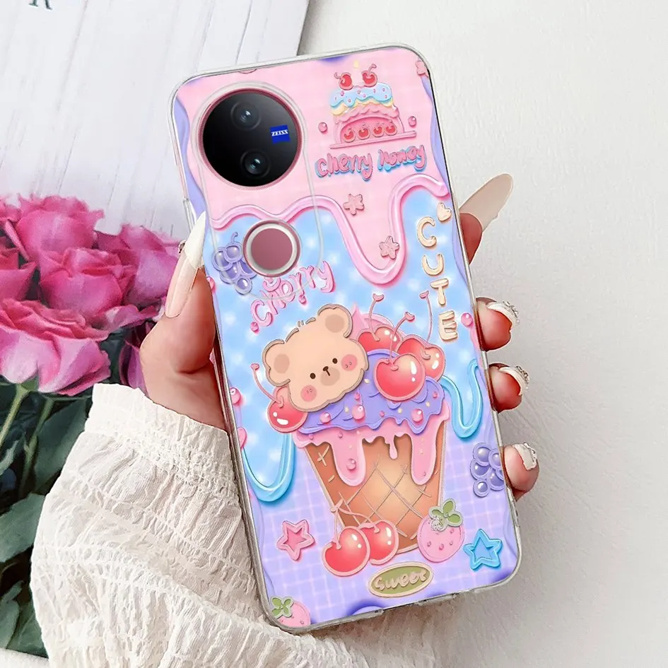 Luxury Marble Lion Soft Silicone Clear Bumper Case