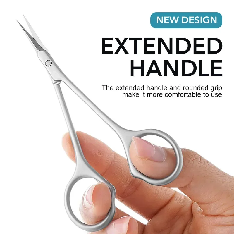 Remover For Nails Art Cuticle Scissors Stainless Steel Dead Skin Clippers Russian Nail Scissors Manicure Curved Tip Scissor
