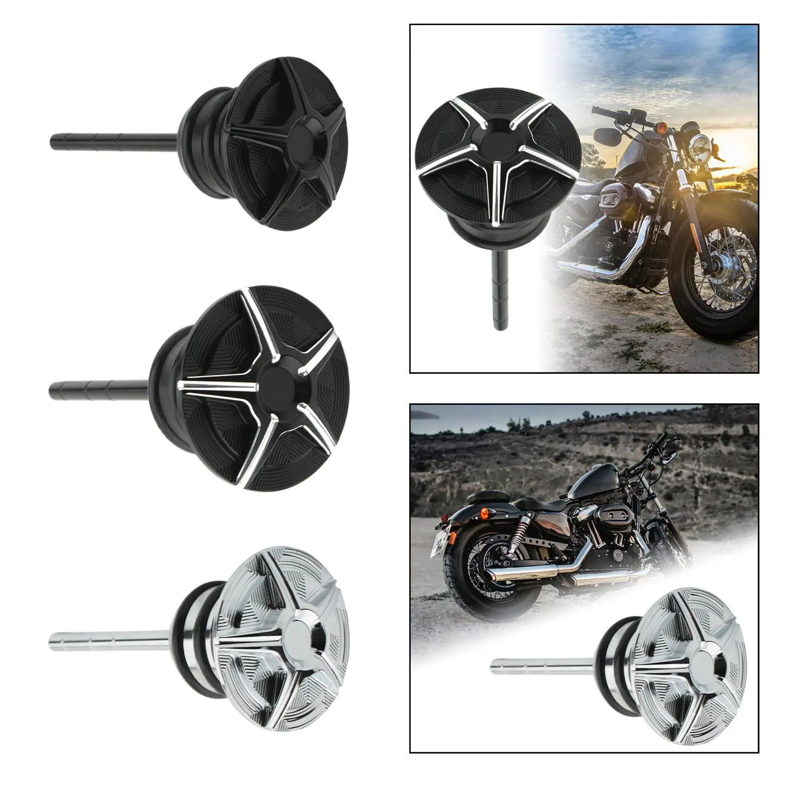 Engine Oil Dipstick for Harley Deuce Injected Softail Series