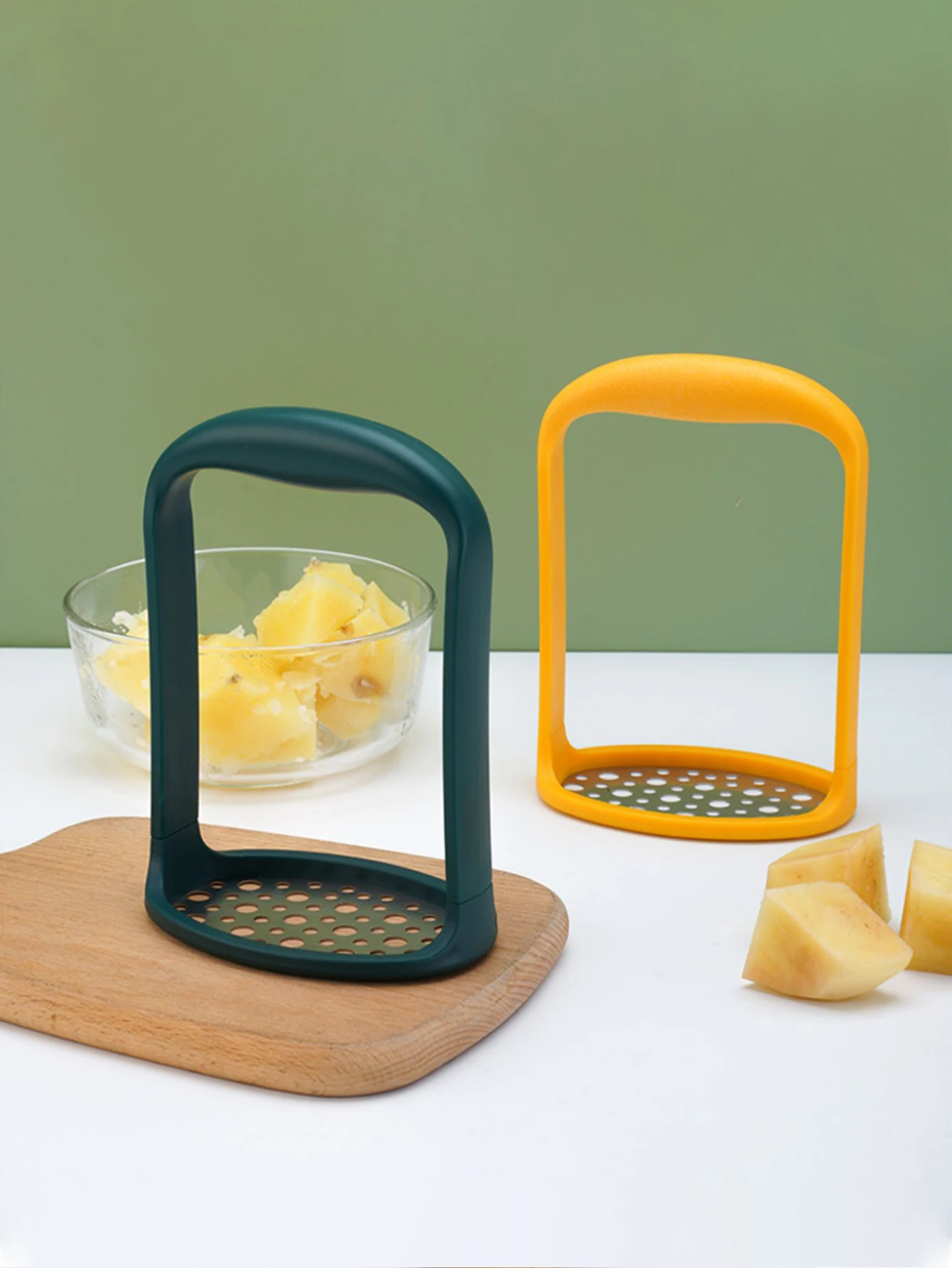 Pressed Potato Masher Ricer Puree Juice Maker Potatoes Mud Pusher Smooth Musher Fruit Machine Kitchen Gadgets WORTHBUY Potato Masher