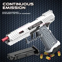 2024.Shell Ejection 2011 Pistol  Empty Hanging 1911 Continuous Soft Bullet Launcher Toy Gun (Quick Disassembly) 1