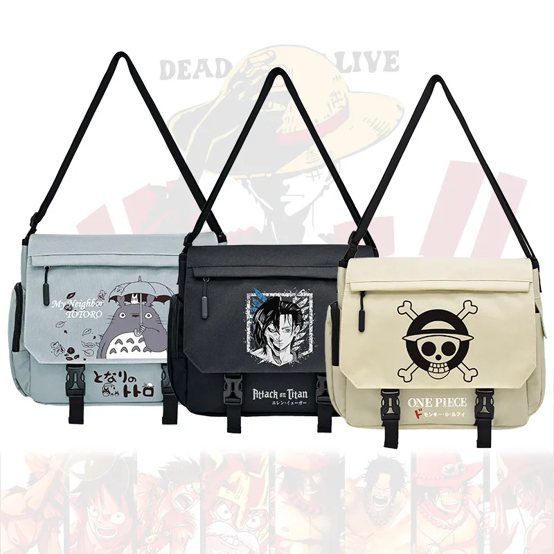 Anime One Piece Zaino Monospalla Rufy Giant Naruto Totoro Studenti Compongono Una Lezione Persa Borsa A Tracolla Per Bambini Zainetto
