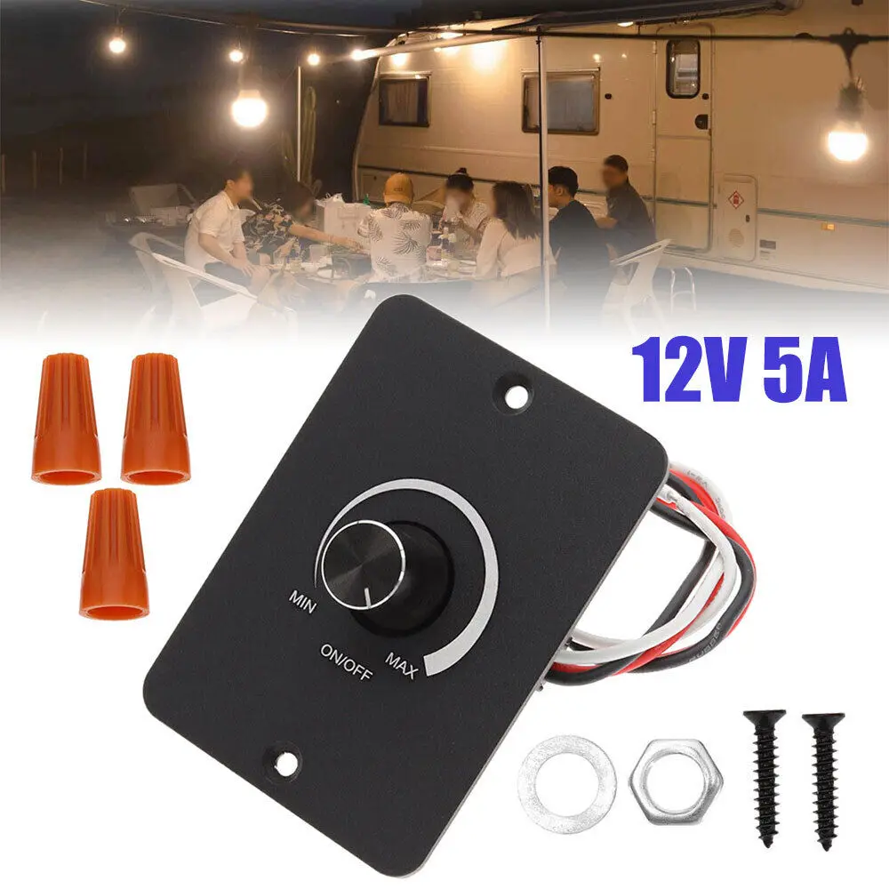 DC 12V Dimmer Switch PWM LED Dimmer Switch for Campervan Motorhome Cars Boat RV led dimmer switch led dimmer controller smart dimmer switch